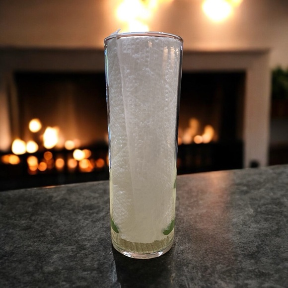 Vintage Federal Glass Tall Collins Glass with red crowing rooster. MINT FUN - Picture 5 of 6